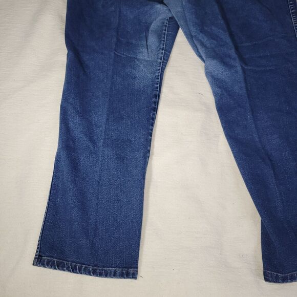 Wrangler Jeans Women Size 32W Blue Denim Straight Leg Carpenter Jeans Plus Size - Picture 10 of 14